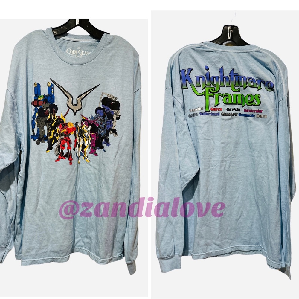 New Code Geass Anime Knightmare Frames Long Sleev… - image 1